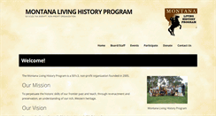 Desktop Screenshot of montanalivinghistory.org